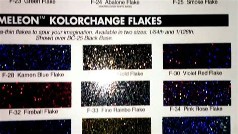 house of kolor chrome silver metal flake|house of colour paint chart.